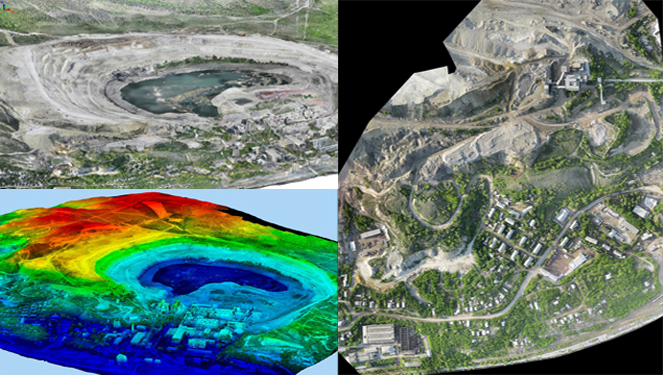 Создание цифровой модели местности, проектирование карьеров, мониторинг объектов