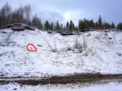 Северо онежский бокситовый рудник - склоновые процессы