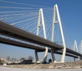 Съёмка элементов конструкций вантового моста